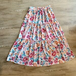 Floral Maxi Skirt Size L